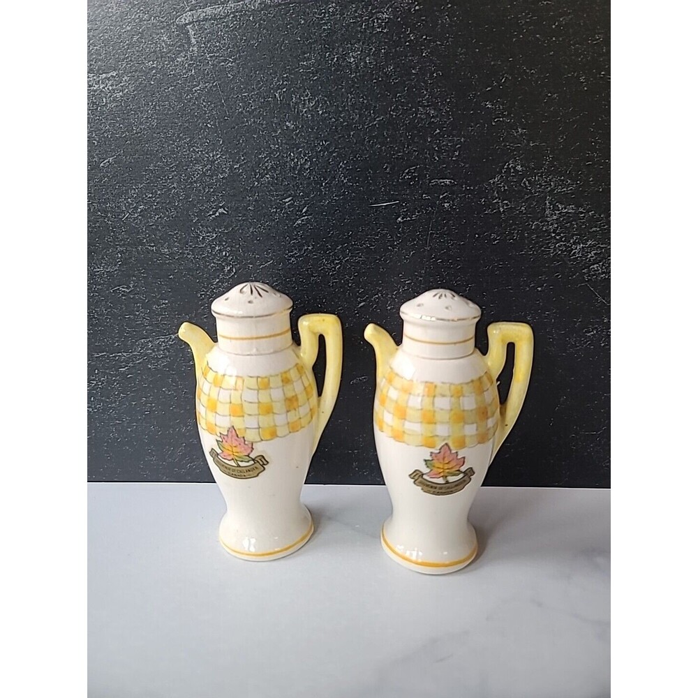 Souvenir Of Callander Canada Salt And Pepper Shakers Vintage
